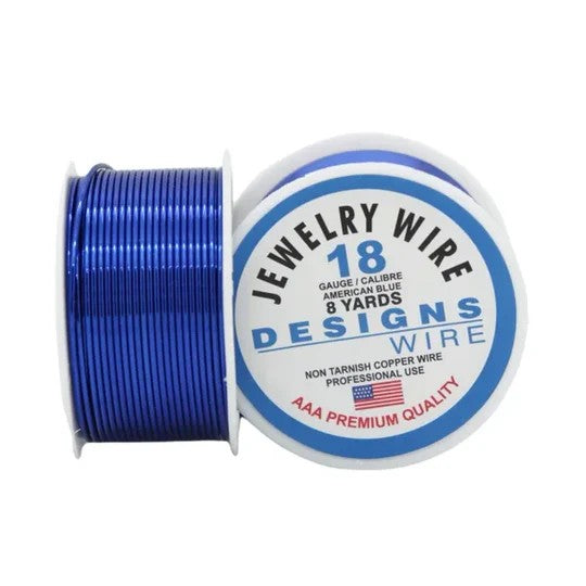 Copper Wire American Blue Colored