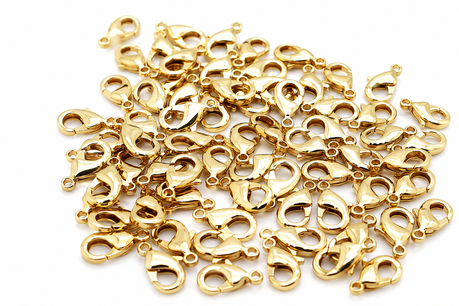 18K GOLD PLATED LOBSTER CLAW CLASP (4U-6U)