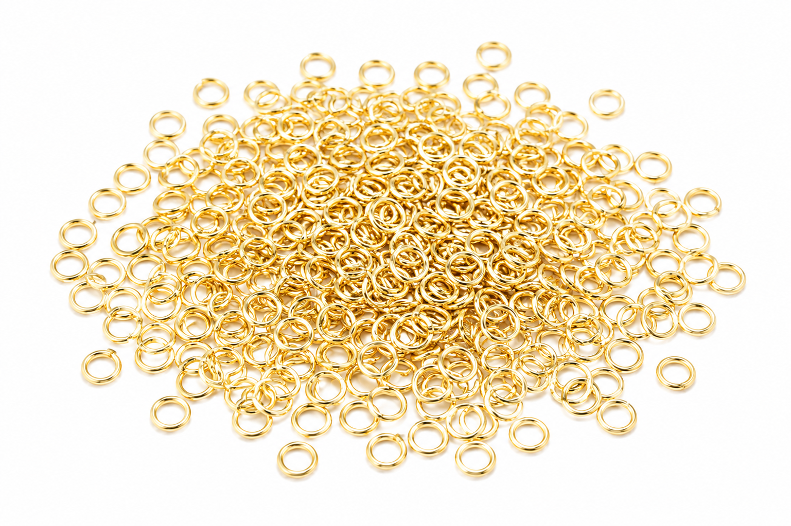 18Kt Gold Plated Open Jump Rings (2.5 grams per pack)