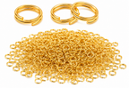 18Kt Gold Plated Double Jump Rings (2.5 grams per pack)