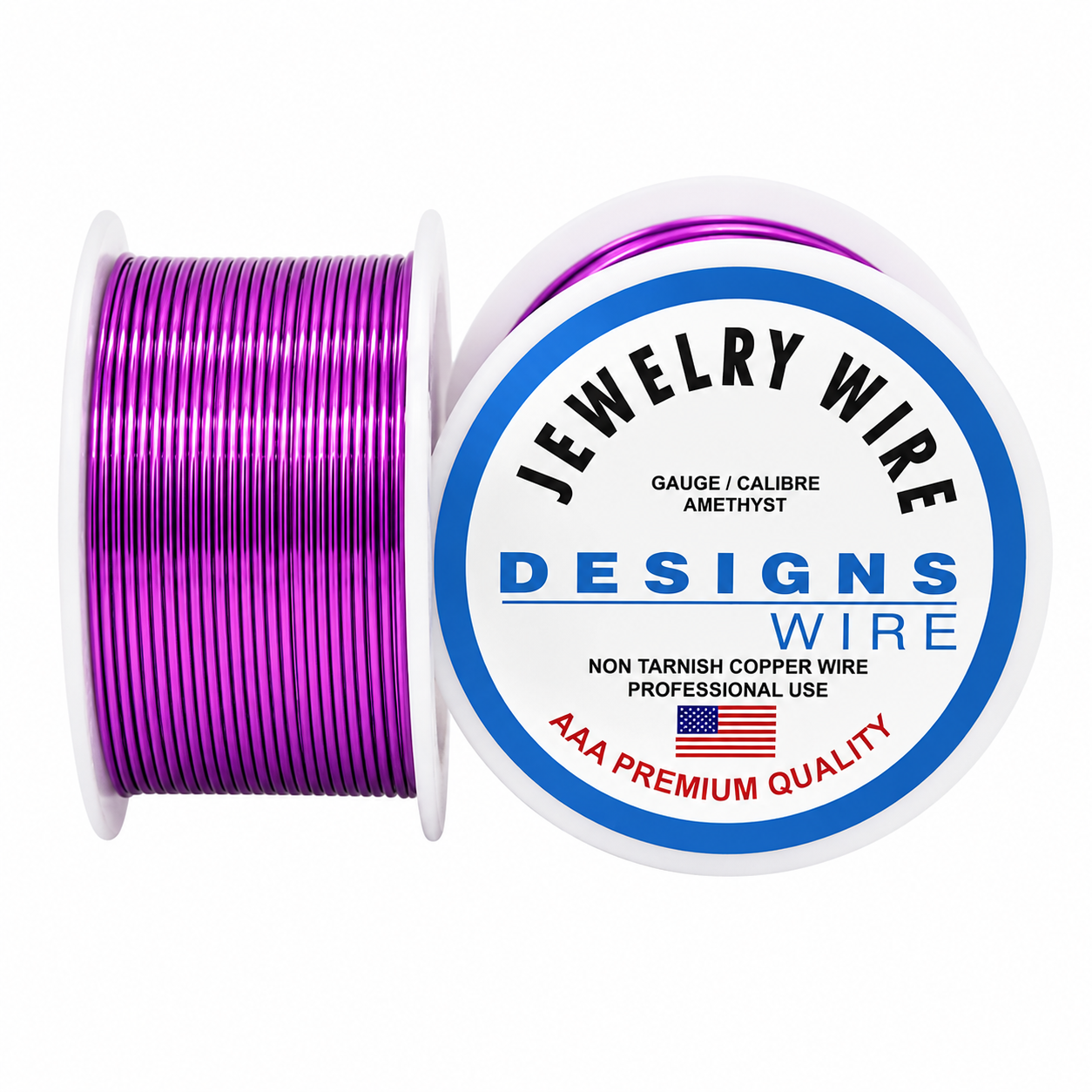 DESIGNS WIRE- Copper wire, Amethyst Colored
