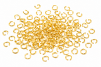18Kt Gold Plated Open Jump Rings (2.5 grams per pack)