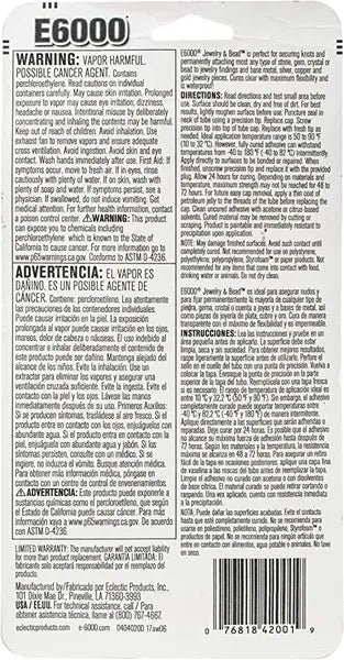 E6000 Jewelry And Bead Adhesive With 4 Precision Applicator Tips For Jewelry!