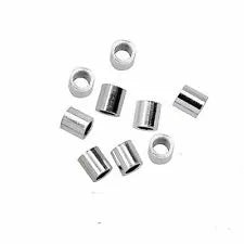 TUBE CRIMP 2X2MM SILVER & Gold PLATE- CD/100