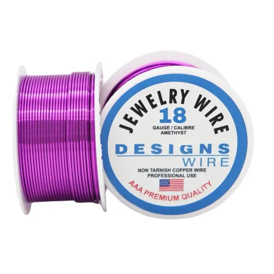 Copper Wire Amethyst Colored