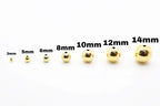 18 KT Gold Plated Space Beads