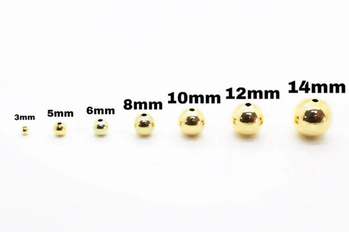 18 KT Gold Plated Space Beads