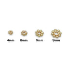 18kt Gold Plated Flower Spacers