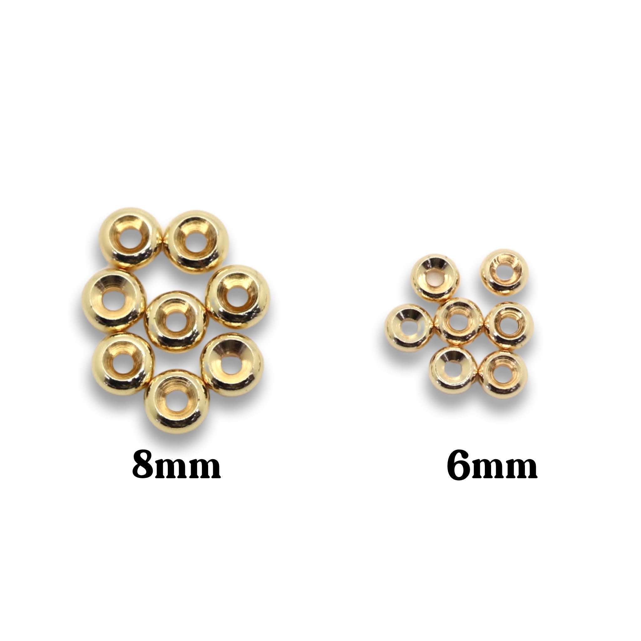 18kt Gold Plated Donut Spacer