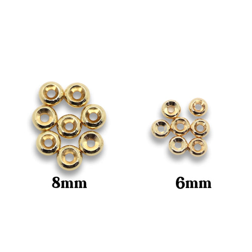 18kt Gold Plated Donut Spacer