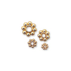 18kt Gold Plated Flower Spacers