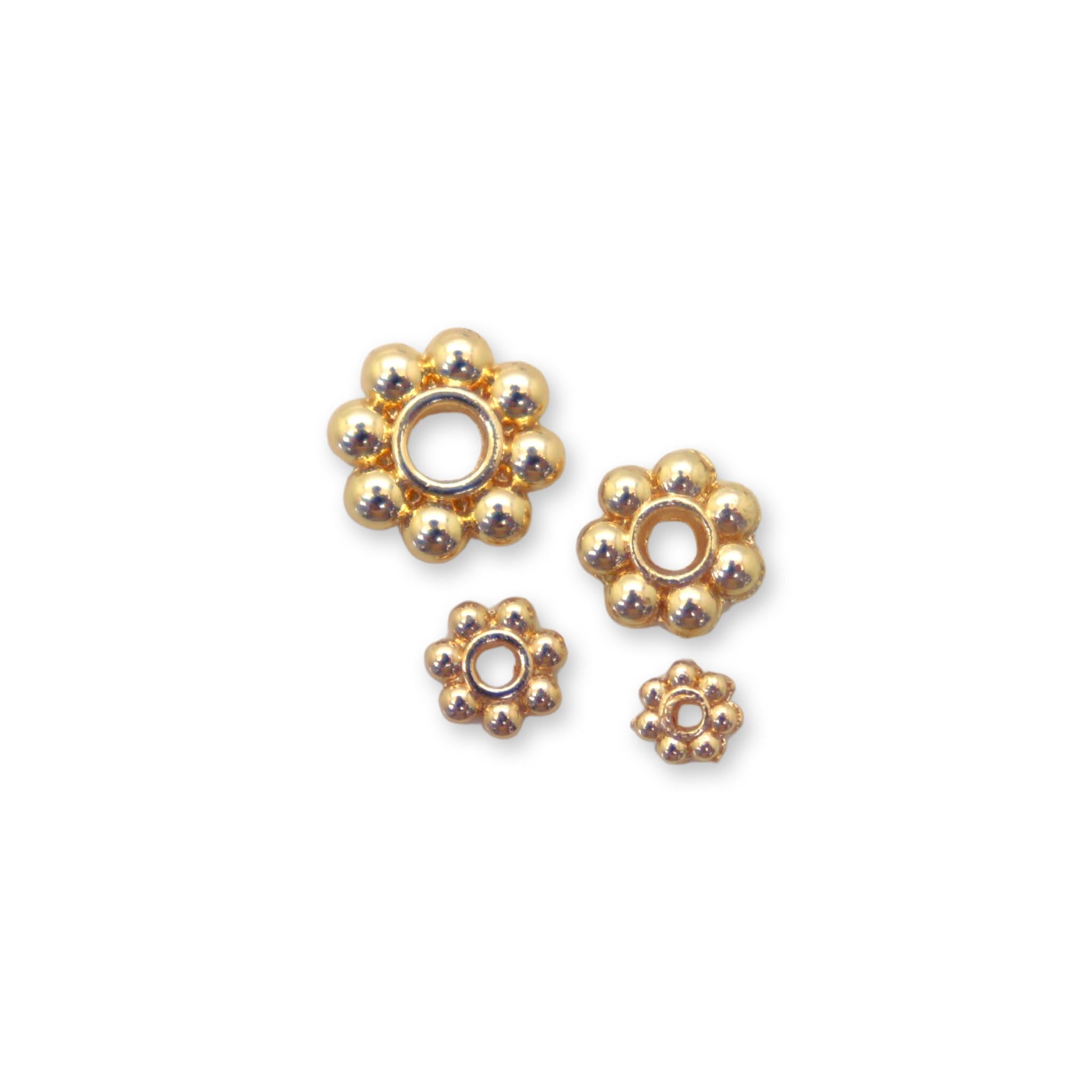 18kt Gold Plated Flower Spacers
