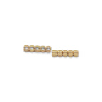 18Kt Gold Plated Square Spacer Beads