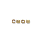 18Kt Gold Plated Square Spacer Beads