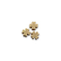 18Kt Gold Plated Flower spacers (6 Packs)