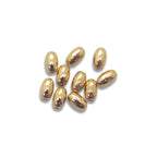 18Kt Gold Plated Rice Spacer Bead