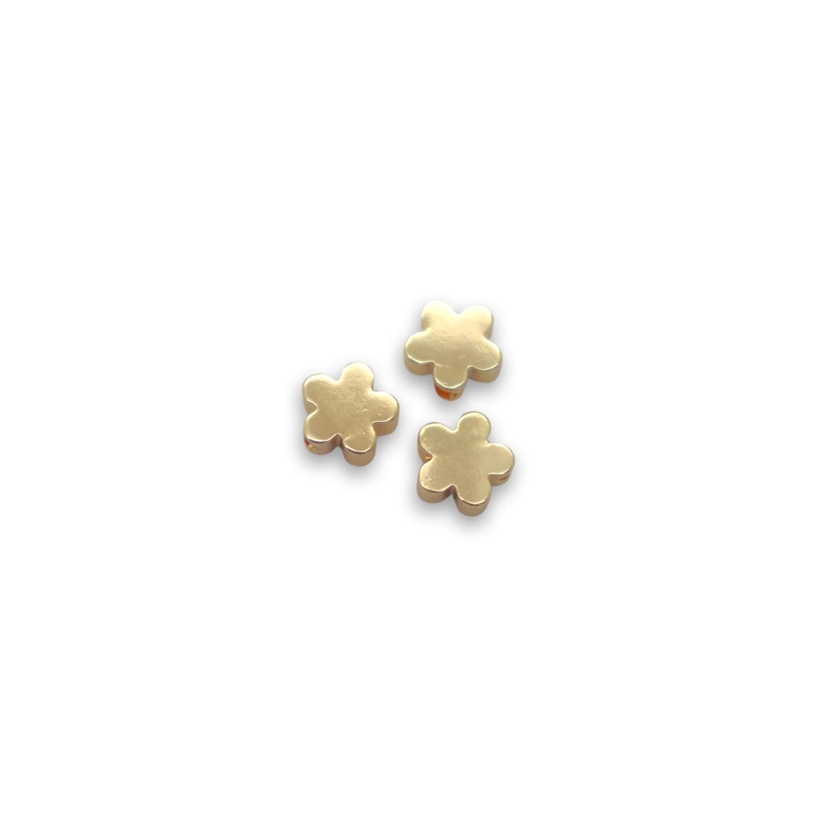 18Kt Gold Plated Flower spacers (6 Packs)