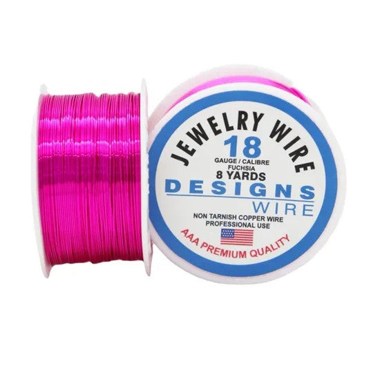 Copper Wire Fuchsia Colored